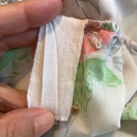 Vtg floral cotton/poly house dress or robe - Picture 9 of 9